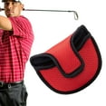 thumbnail image 5 of Golf Head Covers, Mesh Golf Club Head Cover Driver, Semi Circular Headcovers Golf Accessories Hybrid Head Covers Set Fits All Fairway, Driver Clubs, 5 of 8