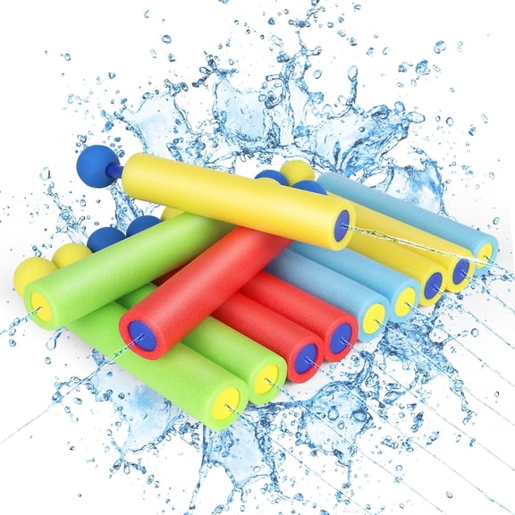 12 Pack Water Blaster Super Soaker Blaster Set for Kids Adult, 30ft Water Blaster with Plastic Handle, Perfect Water Toy for Outdoor Swimming Pool Beach