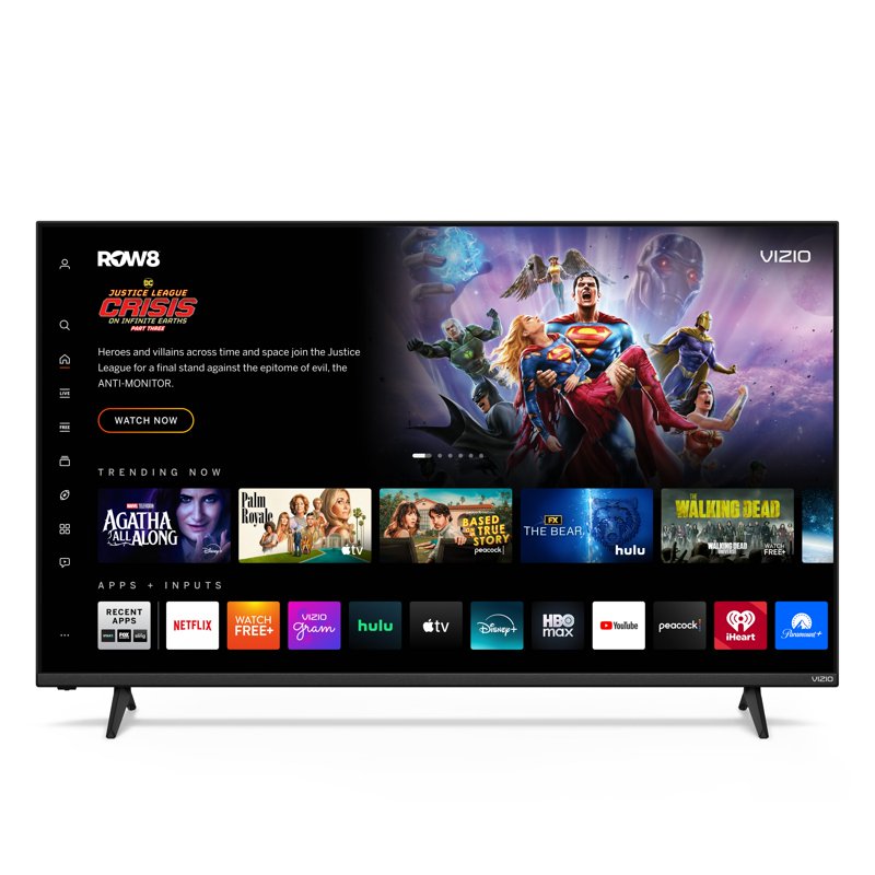 VIZIO 55" Class Quantum 4K QLED HDR Smart TV, VQD55M-08 front and back view