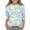 Light Blue, variant on Cute Shirts for Kids Girls Size 7 3/4 Sleeve Floral Print Girls Clothes Tee Shirts Summer Casual Soft Lightweight Crew Neck T-Shirts Yellow 12-13 Years