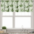 thumbnail image 3 of Ambesonne Retro Valance & Curtain, Palm Leaves Geometric, 55"x45", Olive Green Cream, 3 of 6