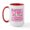 White/Red Inside, variant on CafePress - Tribute Square Breast Cancer Large Mug - 15 oz Ceramic Large White Novelty Mug