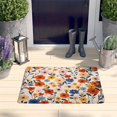 thumbnail image 2 of Pioneer Flower Floral Print Flannel Non Slip Door Rugs,Washable Door Mats Indoor,Decorative Door Mats,Dirt-Resistant and Absorbent Doormat for Entrance,Bedroom,Kitchen,Bathroom,23.5"x16", 2 of 5