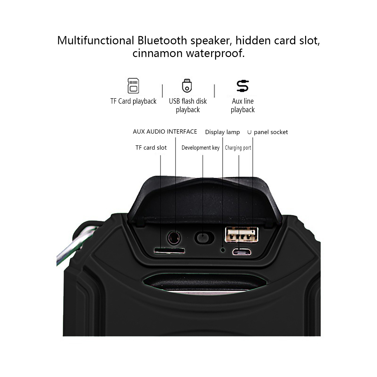 WSBDENLK Clearance Sale Waterproof Bluetooth Speaker Outdoor Portable Subwoofer, Portable Wireless Shower Speaker, Wireless Stereo, Ipx 6 Waterproof Wireless Bluetooth Speaker Bluetooth Speakers - image 4 of 8