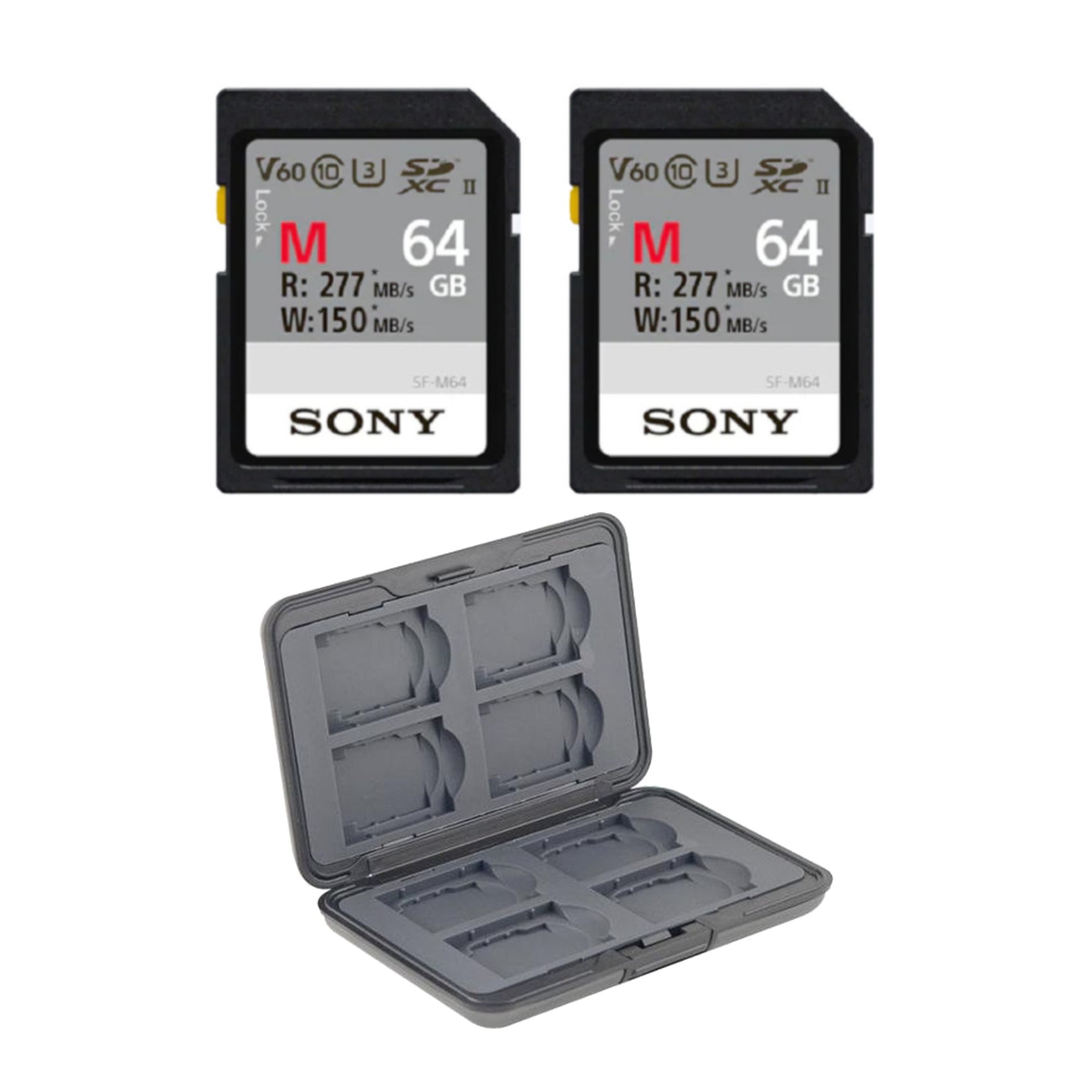 Sony 64GB V60 UHSII MSeries Memory Card 2Pack with Memory Card