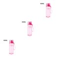thumbnail image 3 of Bewildely Hervidor de agua de plástico a prueba de fugas botella de bebida portátil para actividades al aire libre, rosa transparente, 400 ml Type1 NO1, 3 of 6