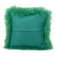 thumbnail image 4 of A&B Home Magnolian Lamb Fur Pillow with Feather Fill - 16" x 16" - Green, 4 of 6