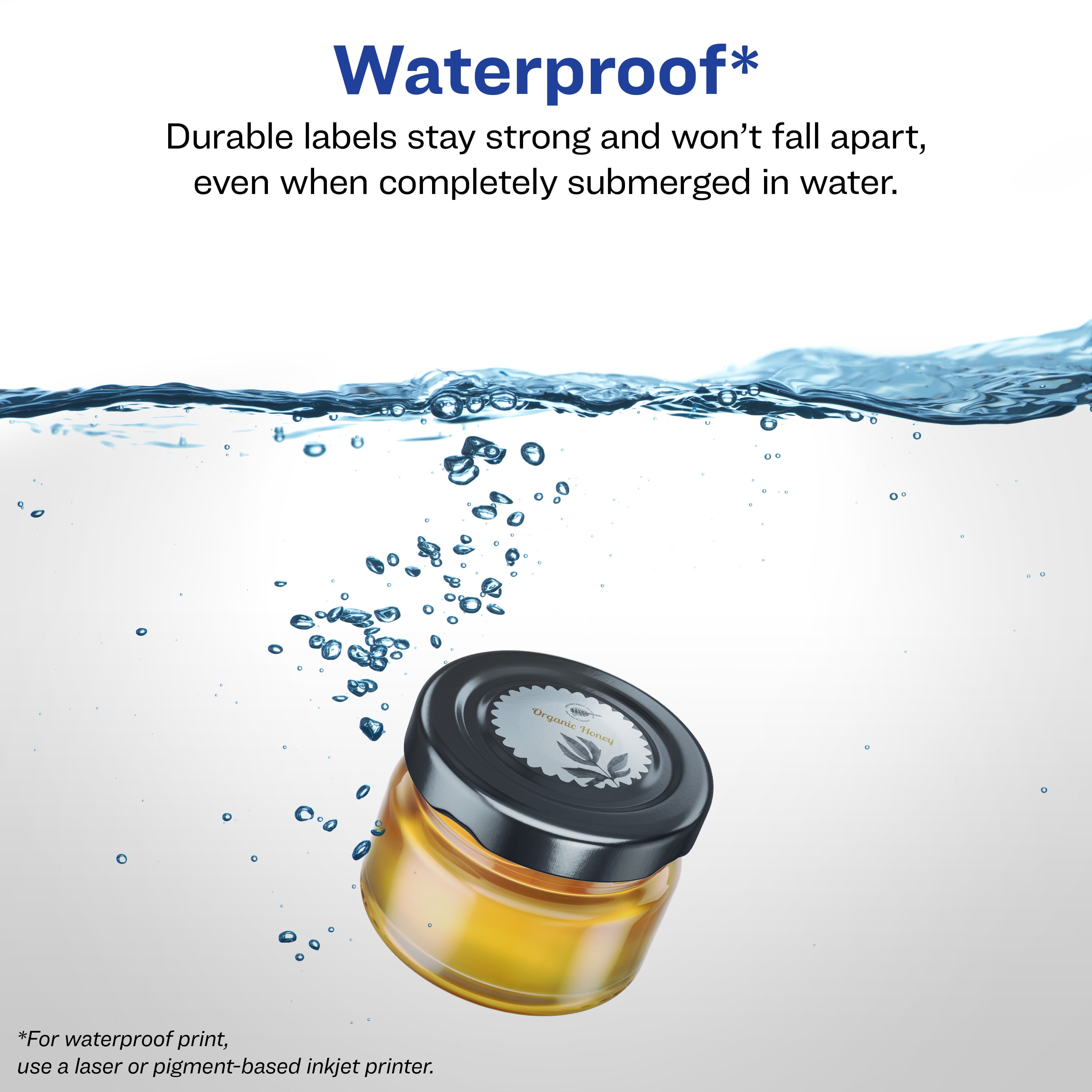Avery 1" Waterproof Starburst Labels, 2,400 Labels