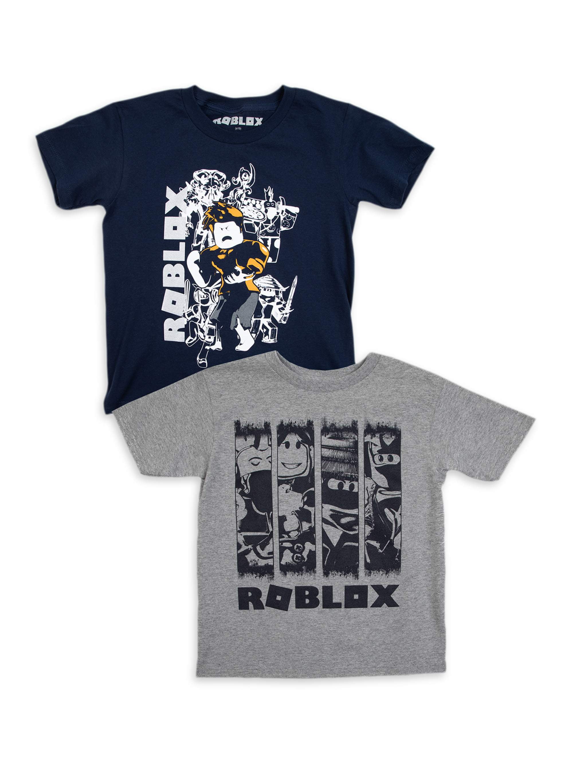 Roblox Roblox Boys 4 18 Action Panel Graphic T Shirts 2 Pack Walmart Com Walmart Com - most expensive shirt in roblox roblox generator game