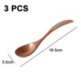 thumbnail image 2 of Wooden Spoon Long Handle Solid Wooden Rice Spoon Dessert Spoon Handmade Spoon And Fork Tableware, 2 of 4