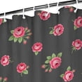 thumbnail image 3 of Daisy Pioneer Flower Blue Pattern Modern Waterproof Shower Curtain Set with 12 Hooks, Washable Decorative Bathroom Shower Curtain, 3 of 6