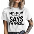 thumbnail image 4 of Camisetas informales de manga corta con texto "I'm Special" para hombre, camisetas gráficas, 4 of 8