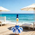 thumbnail image 5 of RUINIXCW Porch Goose Birthday Outfit for 23 inch Cement Plastic Goose Statue Accessories Garden Porch Goose Clothes Crown Hat with Scarf and Tulle Skirt Set Yard Patio Lawn Art Decor (No Goose), 5 of 7
