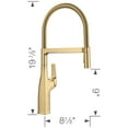 thumbnail image 2 of Rivana Semi-Pro Pull-Down Dual-Spray Kitchen Faucet - Satin Gold, 2 of 5