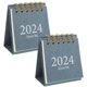 thumbnail image 1 of 2Pcs Mini Desk Calendar 2024 Year Table Mini Calendar Decorative Spiral Calendar Tabletop Calendar, 1 of 2