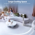 thumbnail image 4 of Tower Fan with Remote Control,Small 43 In Standing Electric Oscillating Floor Fans That Blow Cool Air,3 Speed Settings & 12 Timer,Bladeless Cooling Fan for Bedroom Office Dorm Room,White, 4 of 8