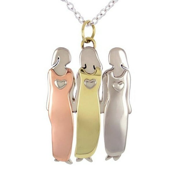 Zoe And Piper Sisters Necklace Three Or Best Friends Pendant In Mixed Metals On 18 20 Inch Silver Plated Chain 7247 Com - 3 Sisters Pendant Necklace Zoe And Piper Sisters Necklace Three Or Best Friends Pendant In Mixed Metals On 18 20 Inch Silver Plated Chain 7247 Com - 3 Sisters Pendant Necklace