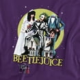 thumbnail image 2 of Beetlejuice Poster Revisited Unisex Adult T-Shirt, Purple, X-Large, 2 of 6