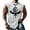 White, variant on Tank Tops for Men Men's Summer Novelty Graphic Beach Sleeveless Crew Neck Muscle Workout Tank White L