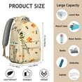 thumbnail image 6 of Lightweight Travel Backpack Featuring Queen Bee Print, Honeycomb Pattern, Small and Cute for School, 6 of 6