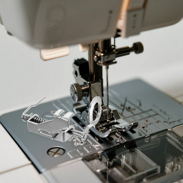 ETHZZLE 2 Pcs Sewing Machine Quilting Foot Silver Stainless Steel Multifunctional Presser Feet For Home Sewing