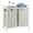 Cream White, Cloud White, variant on Ledrem 2-Compartment Foldable Laundry Hamper Clothes Sorter, Black
