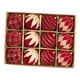 thumbnail image 3 of Adornos navideños con bolas flocadas, colgantes, reutilizables, portátiles, creativos, 12 piezas rojas de 8 cm, 3 of 9