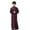 Burgundy, variant on Nrmvnmi Muslim Robe for Boys Long Sleeve Turndown Neck Saudi Arab Kaftan Islamic Button Dubai Robes With Pockets