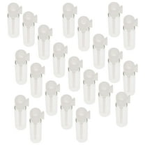 100pcs Mini Glass Bottles with Plastic Rod Caps for Storage Sample Vials 0.25oz
