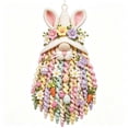 thumbnail image 7 of Easter Crochet Kit for Spring Front Door Hanging Decor, DIY Bunny Wall Art with Carrots Eggs and Flowers, Yarn Craft Set for Home Party 14 Inch, 7 of 7
