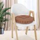 thumbnail image 5 of Nvzi 17” Round Bistro Cushions,17 inch Round Cushion with Cotton Filled, Brown Peacock Chair Cushions Round for Home Office, Dining, Kitchen, 5 of 5