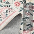 thumbnail image 6 of Washable Runner Rug 2x6/5x7/8x10/9x12/10x13ft Non-Slip Non-Shedding Soft Vintage Bedside Rug, Low Pile Farmhouse Floral Carpet, Indoor Foldable Printed Entryway Rug for Hallway Kitchen, 6 of 8