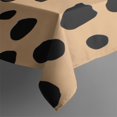 thumbnail image 3 of Brown and Black Of Leopard Print Rectangle Tablecloth 60"x84",Waterproof Polyester Rectangle Table Cloth, Wipeable Spillproof Polyester Tablecloth for Dining, Camping, Indoor and Outdoor, 3 of 5