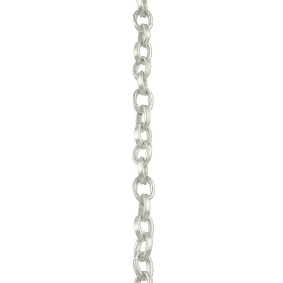 Bead Landing 60" Silver Cable Necklace - 3mm Nickel-Free Iron Chain for Charms, Pendants & DIY Jewelry Making, 12 Pack