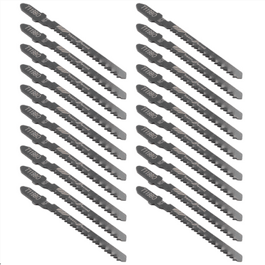 40-Piece T119BO 12 TPI Assorted T- Scrolling Jig Saw Blades Set for Precision Cutting Wood