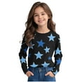 thumbnail image 4 of Favoffer Unisex Kids' Multicolor Gradient Star-Print Long-Sleeve Top & Toddler Crew-Neck Tee - Casual, Play, Photoshoot, Gifting 3-14Y, 4 of 8