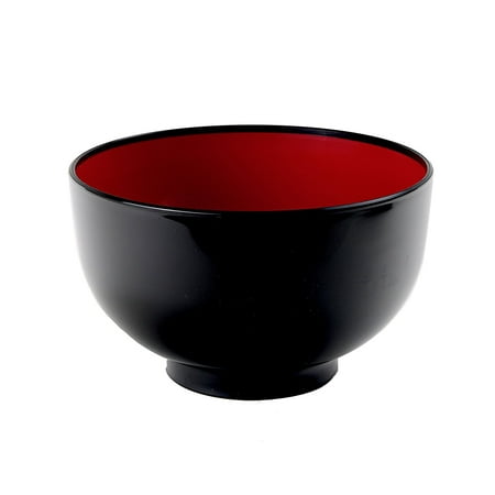 

M.V. Trading Japanese MVK308 Japanese Ramen Noodle Soup Bowl Back and Red 38-Ounces 6.25 Inches Wide x 3.75 inches Deep