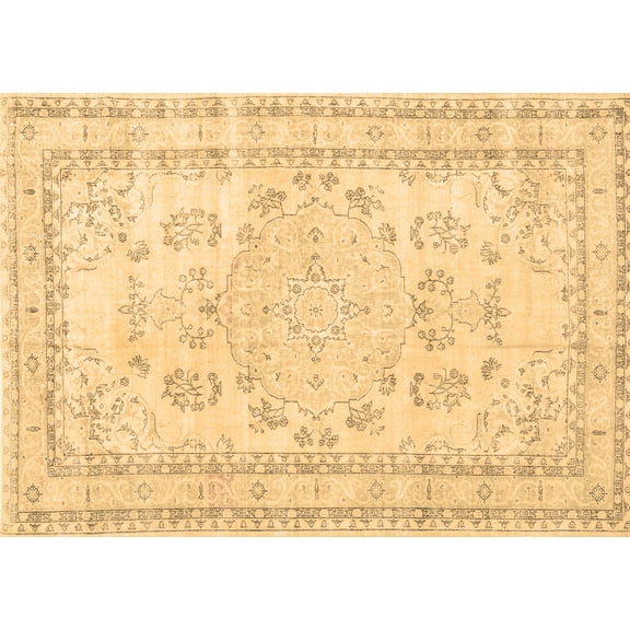 Ahgly Company Indoor Rectangle Persian Brown Traditional Area Rugs, 5' x 7'