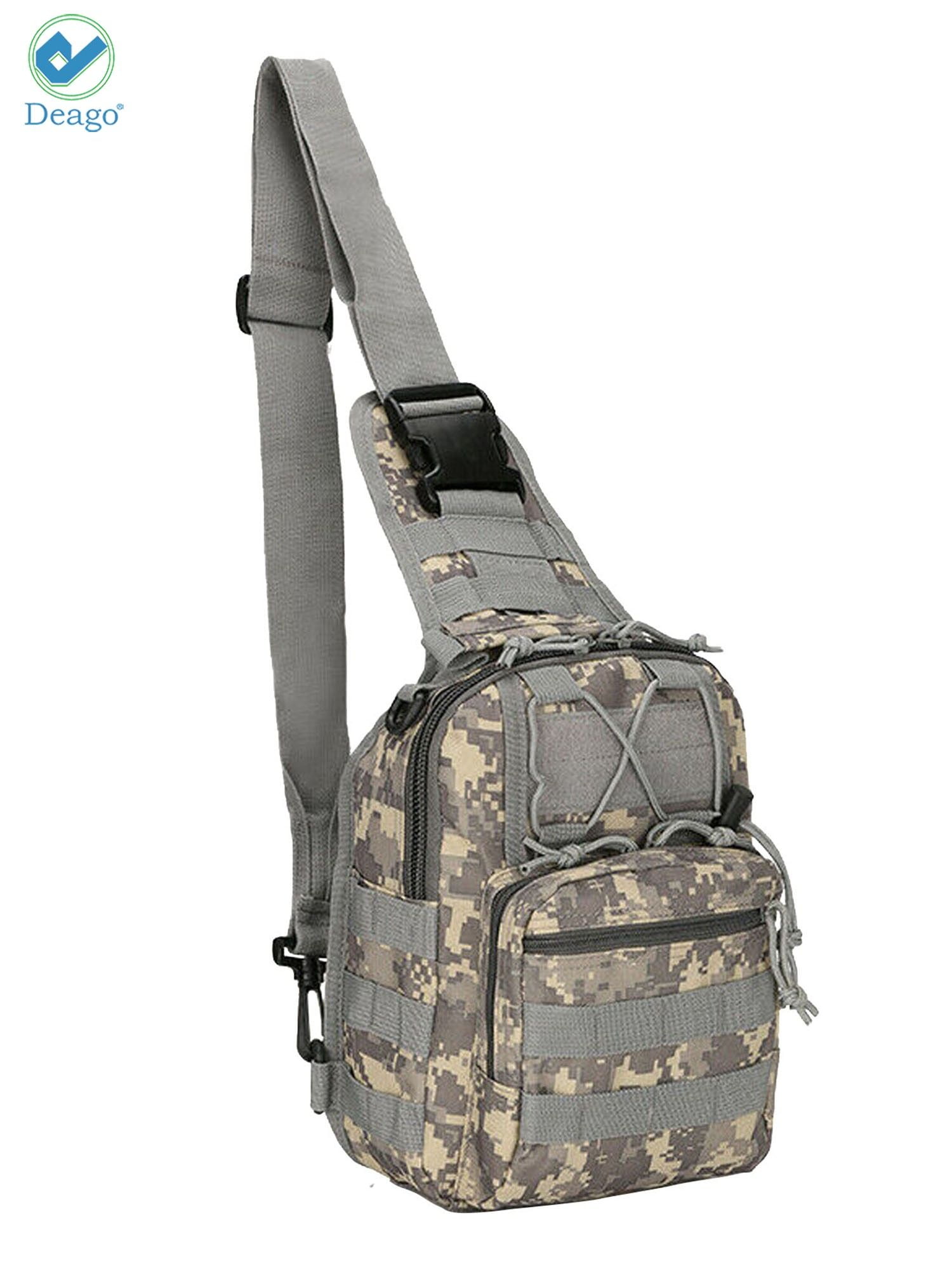 Mens Military Tactical Sling Chest Bag Assault Pack  Crossbody Shoulder Bag 