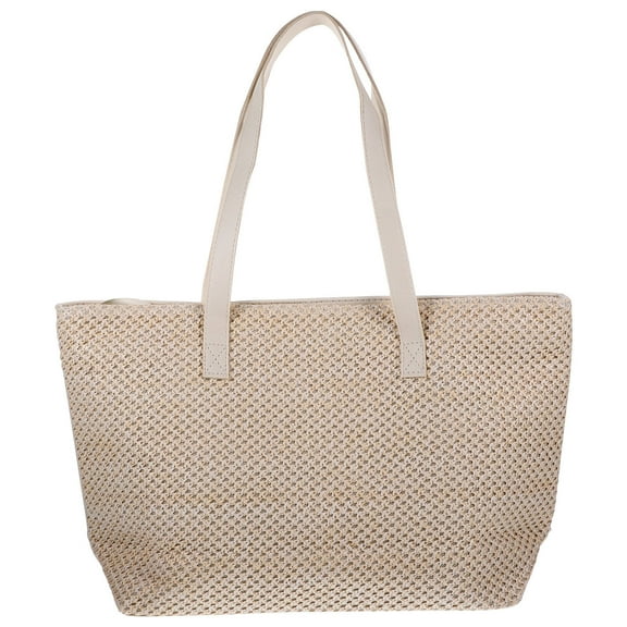 Worgeous Weaving Summer Handbag Straw Shoulder Bag Summer Beach Style Large Capacity 1Pack