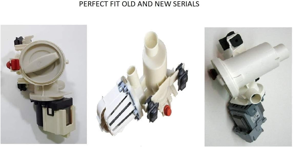 WPW10241025 Washer Drain Pump Replacement – Replaces W10241025, W10321032, 46197020, 1876931, PS11752769 – Compatible with Select Front Load Washers