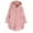 Pink, variant on UTTOASFAY Women Coats Plus Size Clearance Women Plus Size Button Plush Tops Hooded Loose Cardigan Wool Coat Winter Jacket Rollbacks Army Green 10(M)