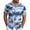 A-Blue80, variant on XIAONU Mens Hawaiian Shirt Tropical Leaf Print Casual Short Sleeve Button Down Vacation Beach Top