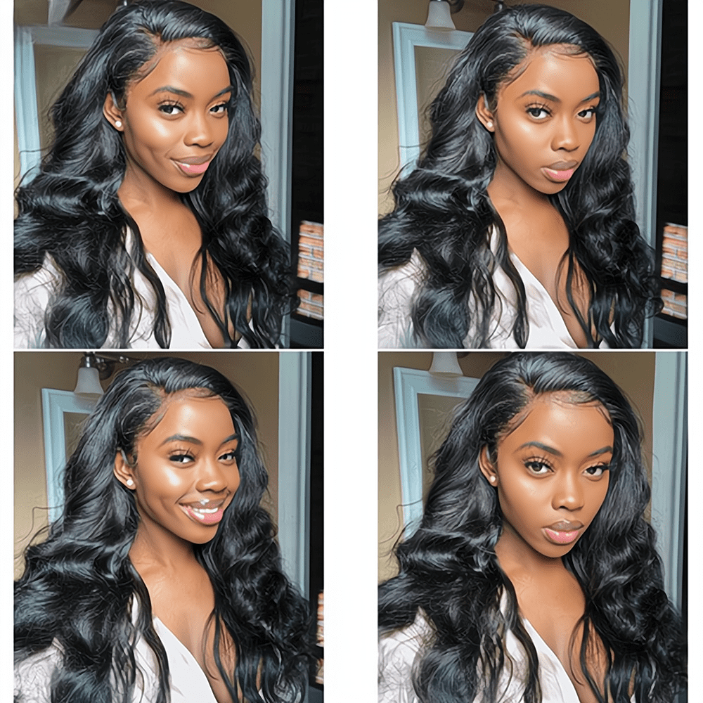 DOPI Body Wave Frontal Wig 13x4 Lace Front Wigs for Women Human Hair 180% Density Glueless Brazilian Virgin Hair Natural Col