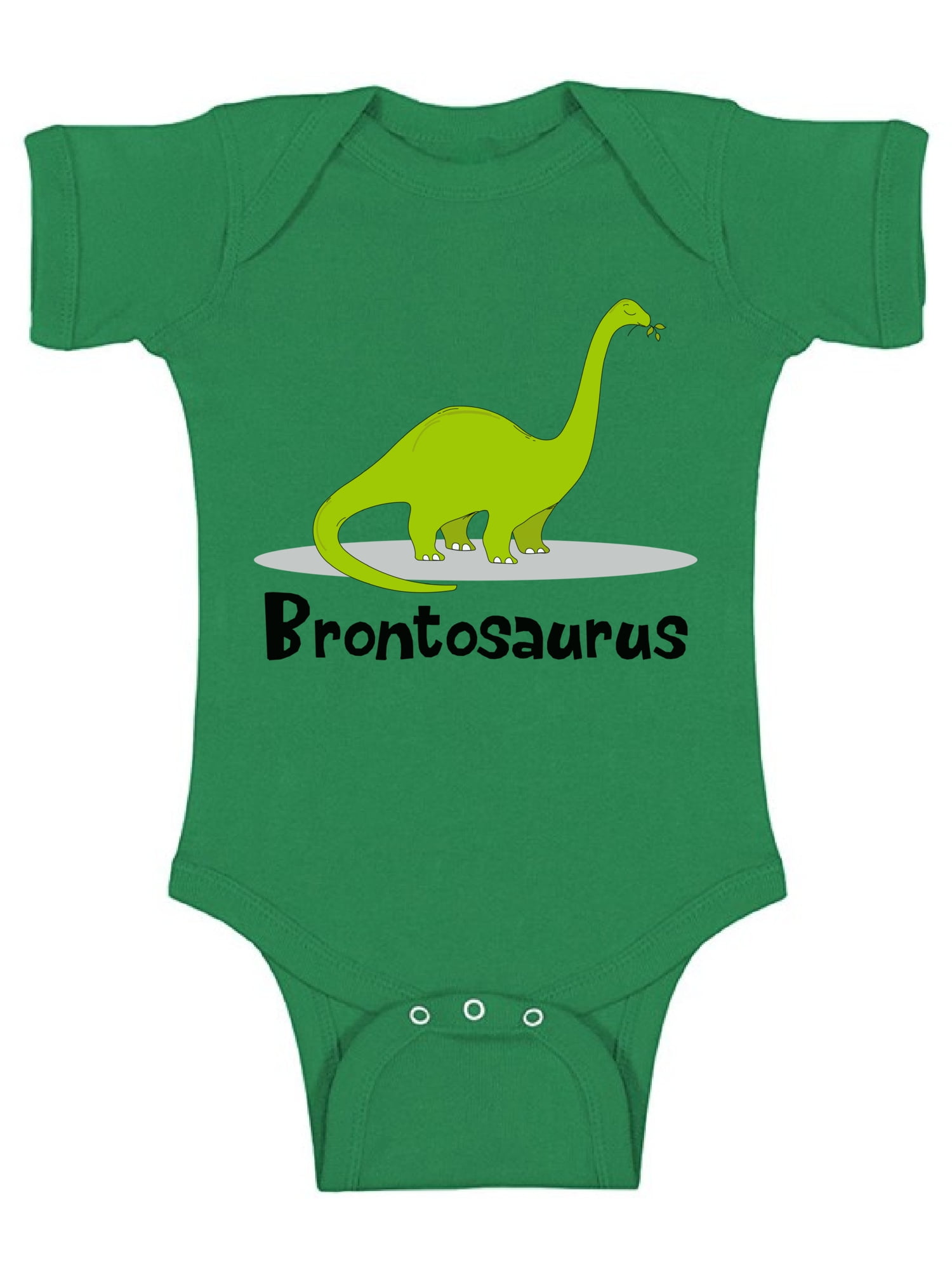 Awkward Styles Brontosaurus Baby Bodysuit Short Sleeve Dinosaur One