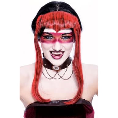 Chelsea Widow Peak Red Adult Costume Wig One Size