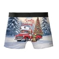 thumbnail image 2 of Santa is Coming Brittany Spaniel Merry Christmas Xmas Noel Truck Tree All Over Print Boxer Briefs Underwear for Men Dad Brittany Dog Lover Gifts Idea - 02023, 2 of 6