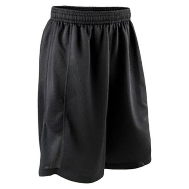 KAKOWELY Pantalones cortos deportivos profesionales para hombre, de secado rápido, transpirables, para correr, fitness y ejercicio, color negro (talla XXL)