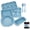 Blue, variant on 7-in-1 Blue Silicone Bakeware Set For Oven Baking Cakes, Muffins, Bread, Pizza