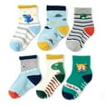 thumbnail image 6 of Fraobbg 12 Pack Baby Boys Non Slip Skid Crew Socks Toddlers Infant Cotton Grips Ankle Socks, 6 of 9